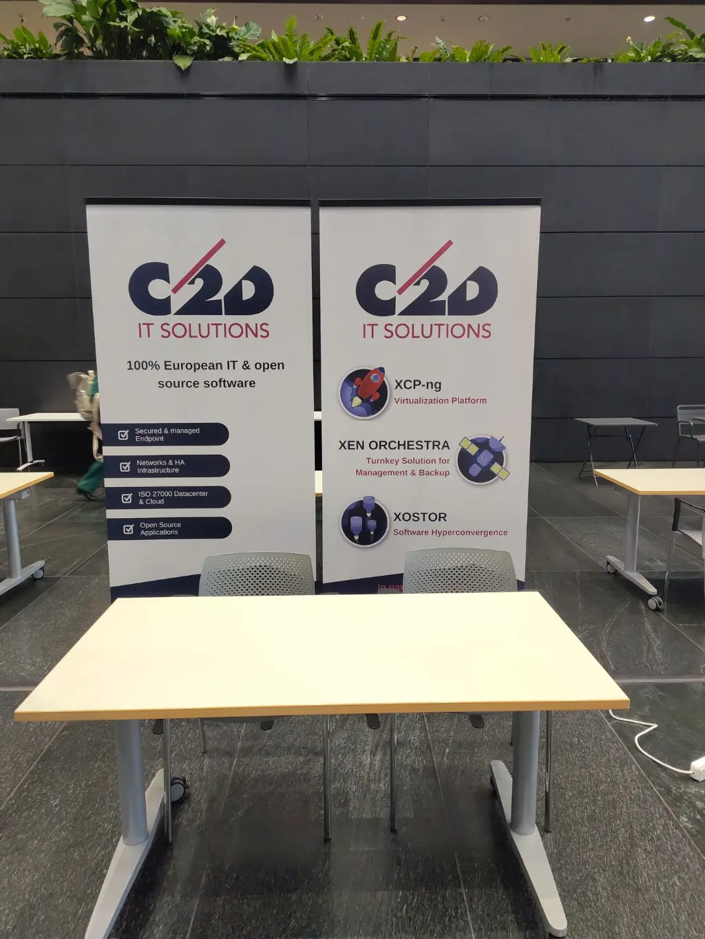 Stand C2D IT Solutions à la conférence